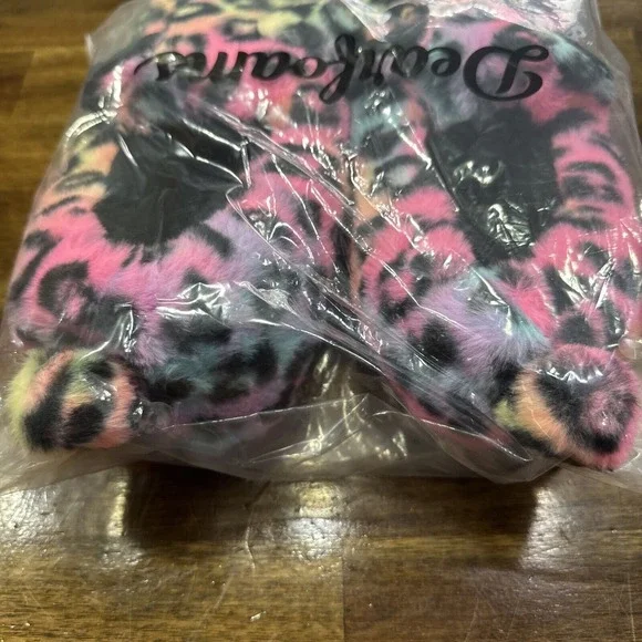 Dearfoams Kid's 4‎ Slippers Peyton Animal Slip On Clog House Slipper Cat Leopard - Picture 5 of 8